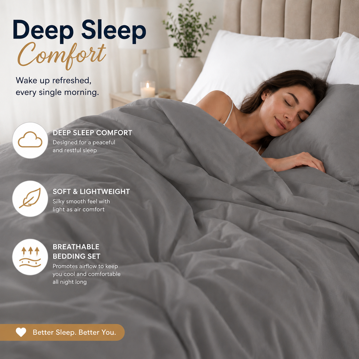 Microfibre Duvet Cover Set – Ultra Soft Easy Care Bedding | Night Zone
