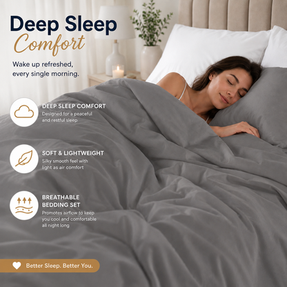 Microfibre Duvet Cover Set – Ultra Soft Easy Care Bedding | Night Zone