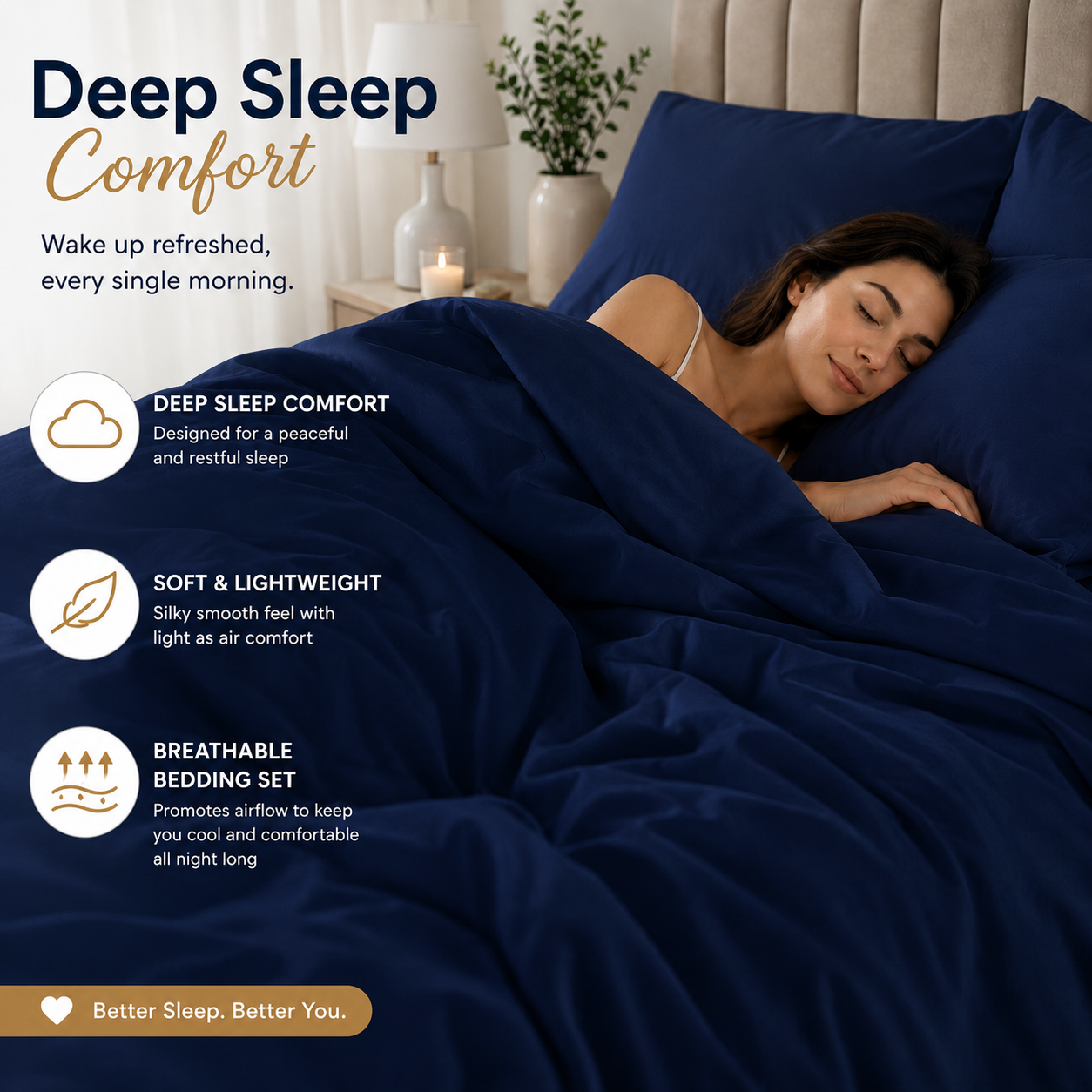 Microfibre Duvet Cover Set – Ultra Soft Easy Care Bedding | Night Zone