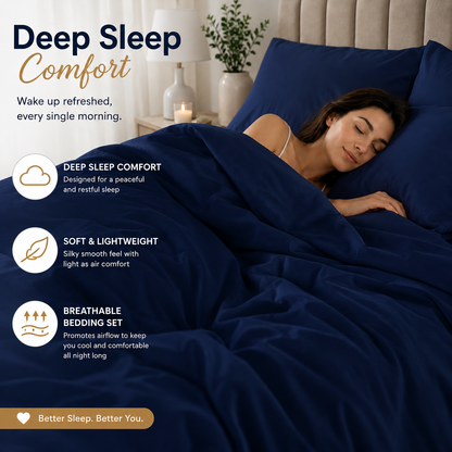 Microfibre Duvet Cover Set – Ultra Soft Easy Care Bedding | Night Zone