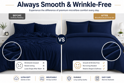 Microfibre Duvet Cover Set – Ultra Soft Easy Care Bedding | Night Zone