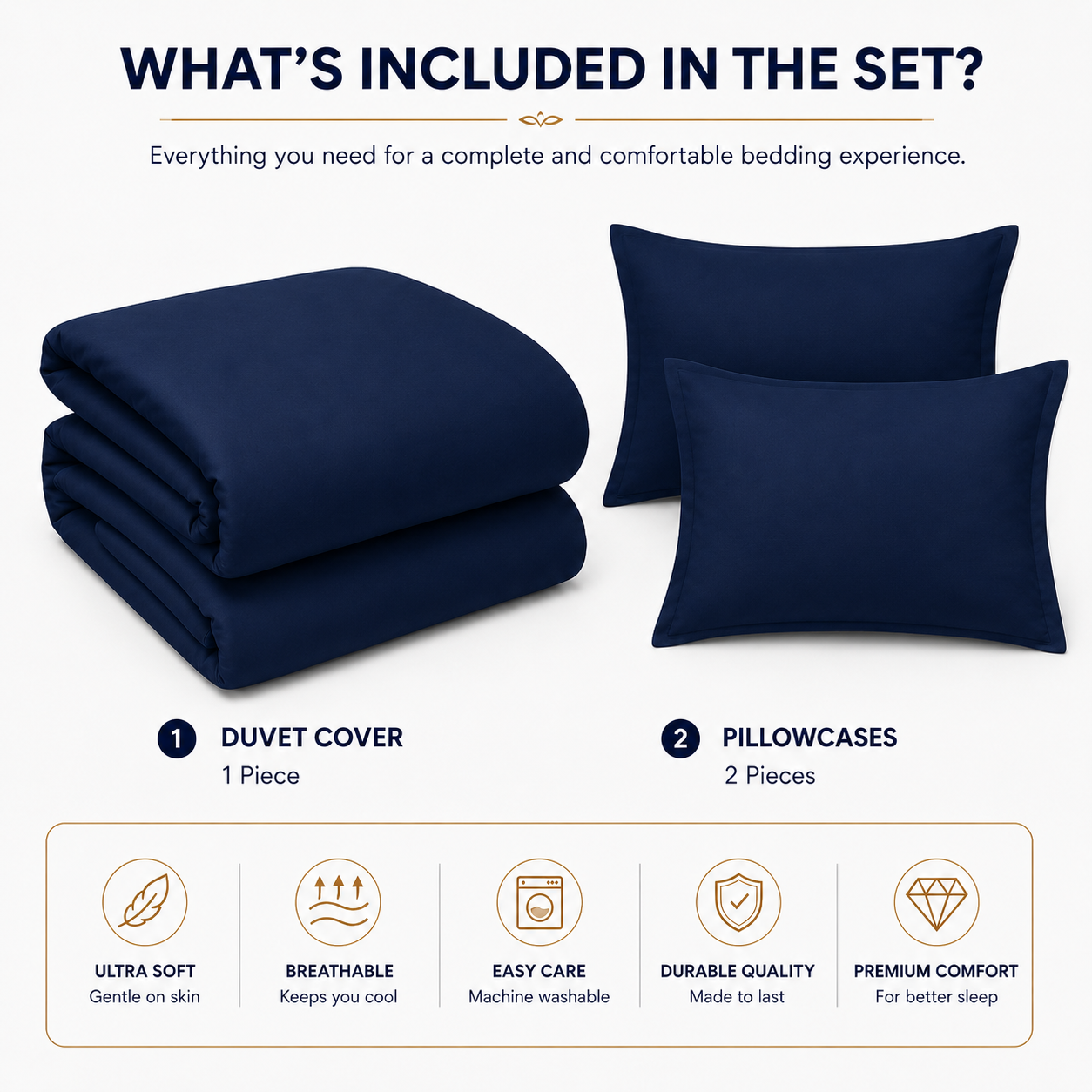 Microfibre Duvet Cover Set – Ultra Soft Easy Care Bedding | Night Zone