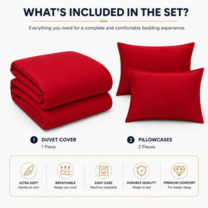 Microfibre Duvet Cover Set – Ultra Soft Easy Care Bedding | Night Zone