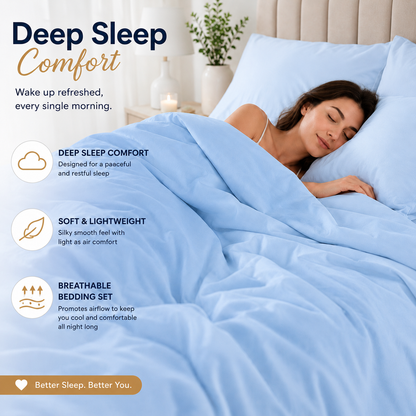 Microfibre Duvet Cover Set – Ultra Soft Easy Care Bedding | Night Zone