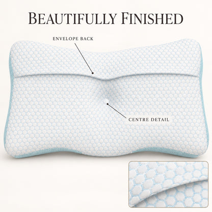 Night Zone anti-snoring pillow – Envelope back and centre detail