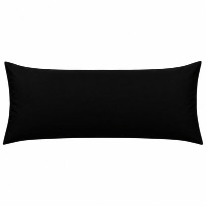 Polycotton bolster pillowcase – Black – 1