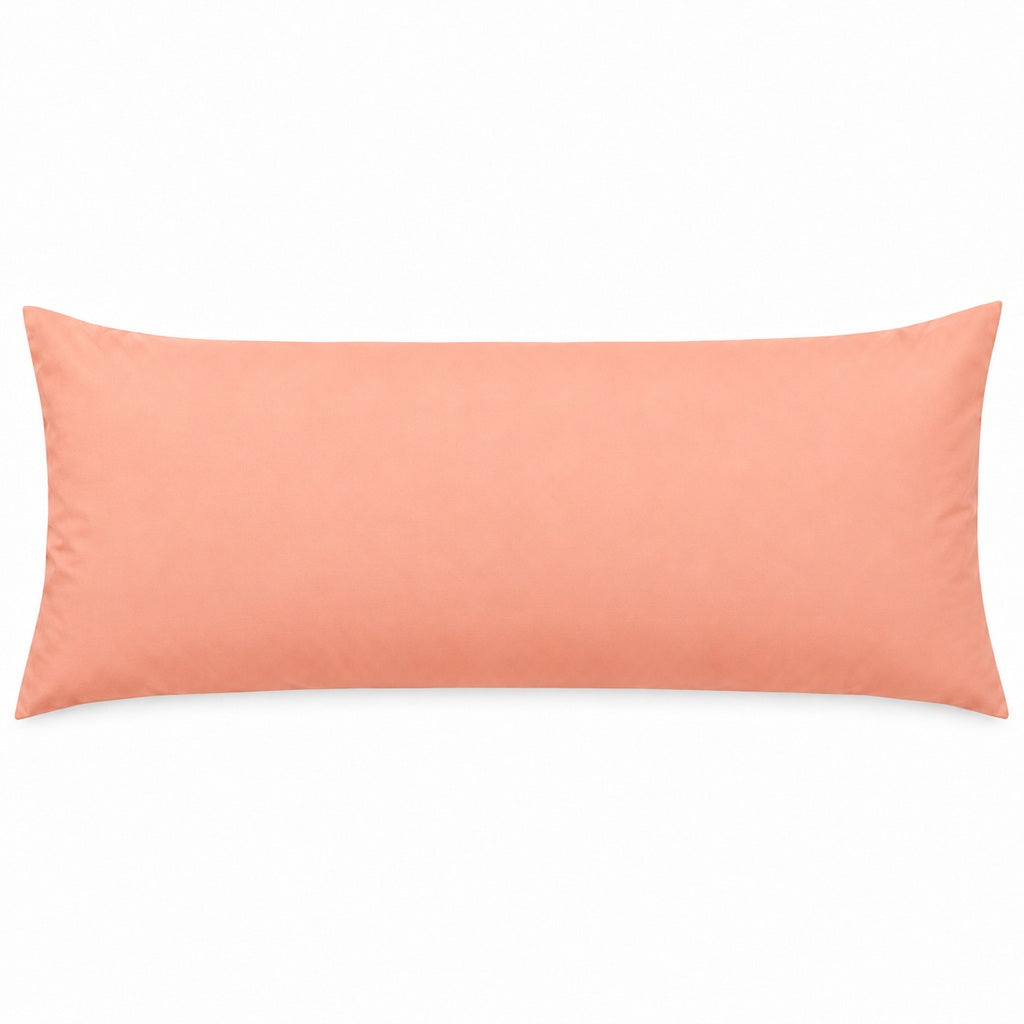 Polycotton bolster pillowcase – Peach – 1