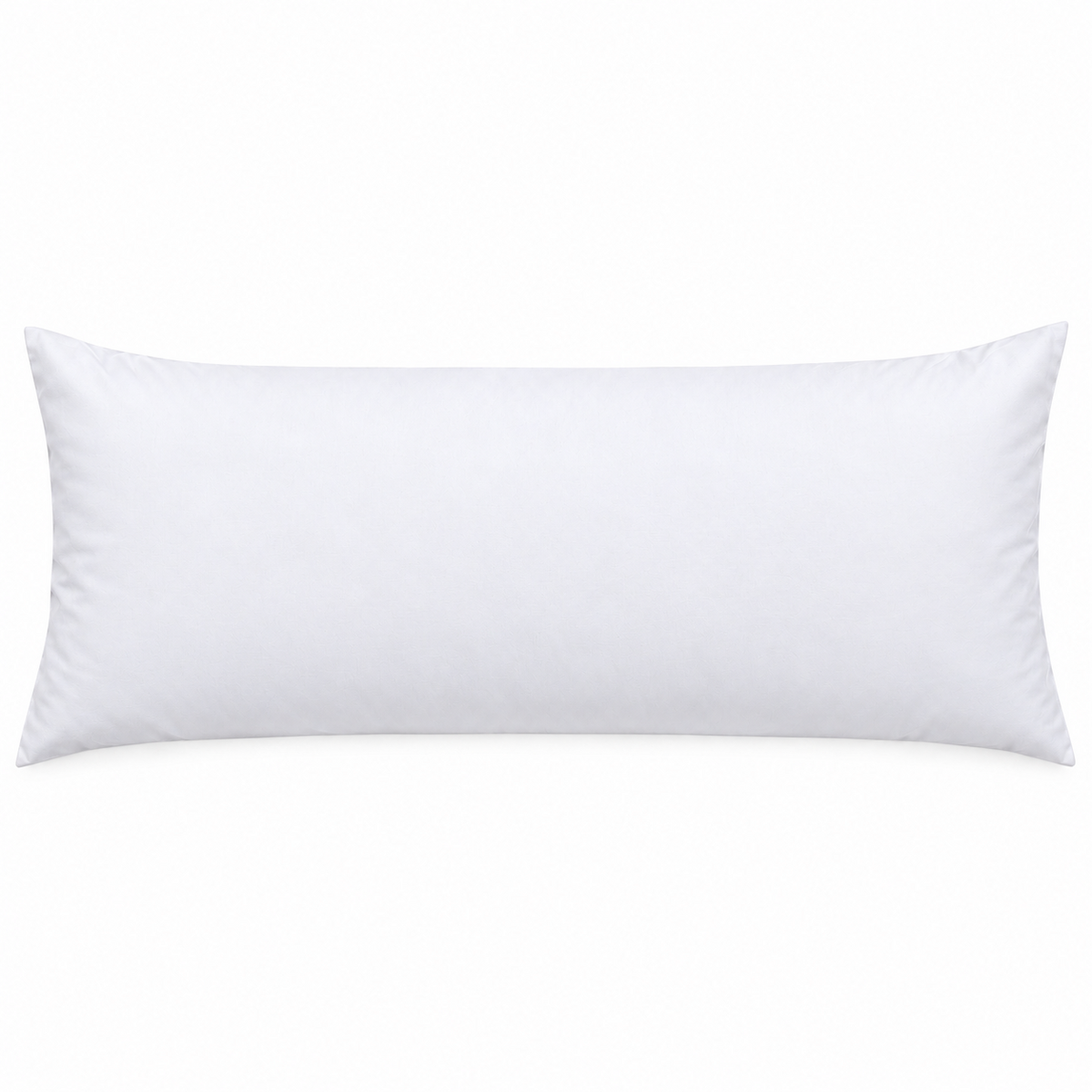 Polycotton bolster pillowcase – White – 1