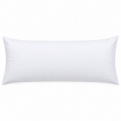 Polycotton bolster pillowcase – White – 1