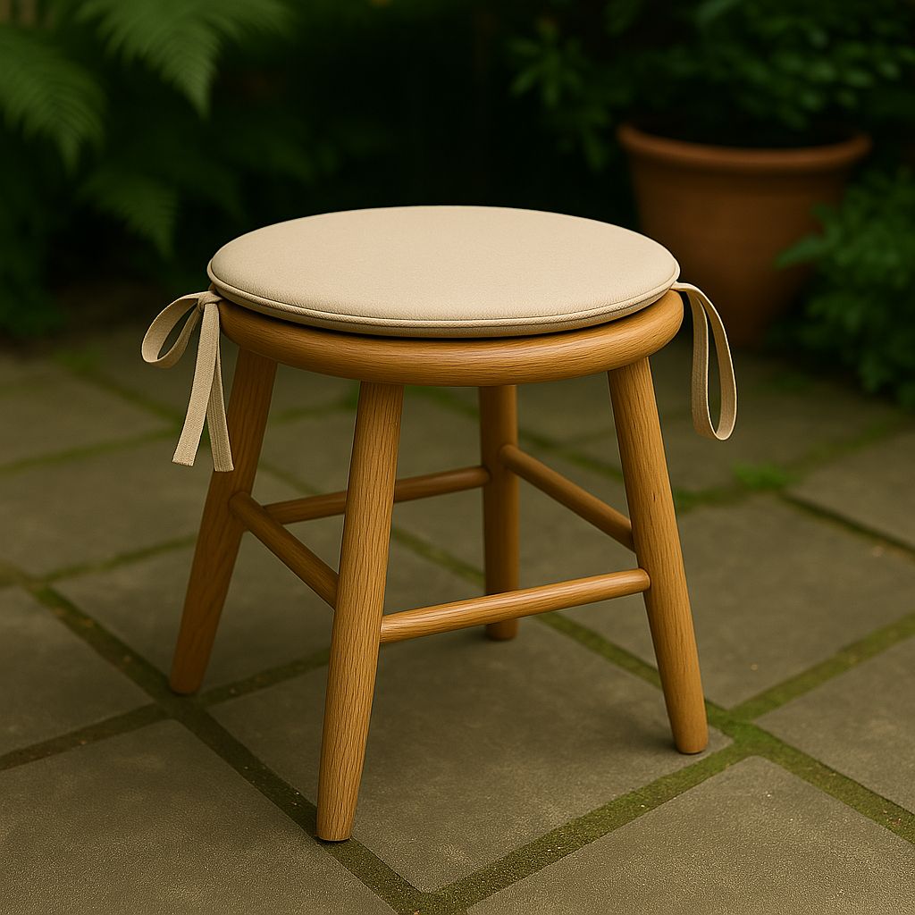 Waterproof Round Seat Cushion 35 cm – Indoor & Outdoor Garden Patio Chair Pad | Night Zone