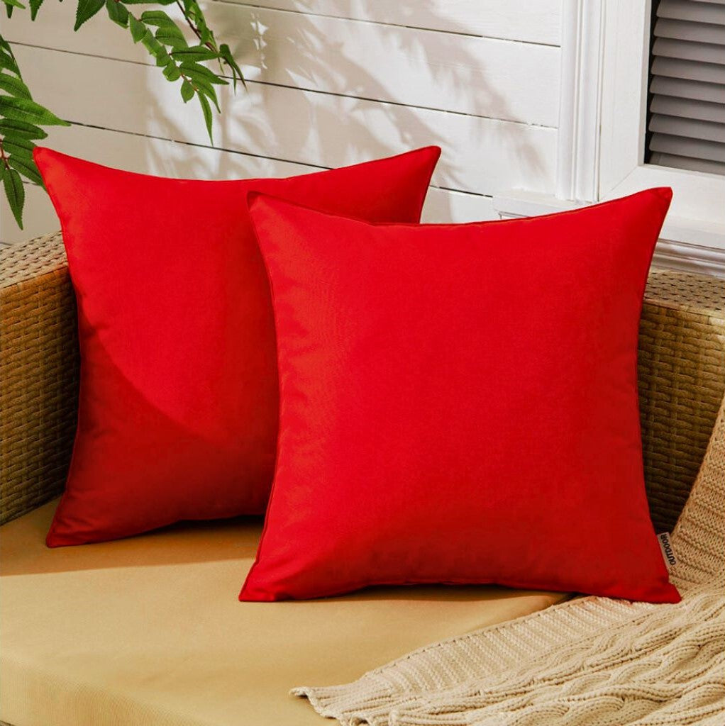 Outdoor Waterproof Cushion Covers 45x45cm – Garden Patio Pillow Cases with Hidden Zipper | Night Zone