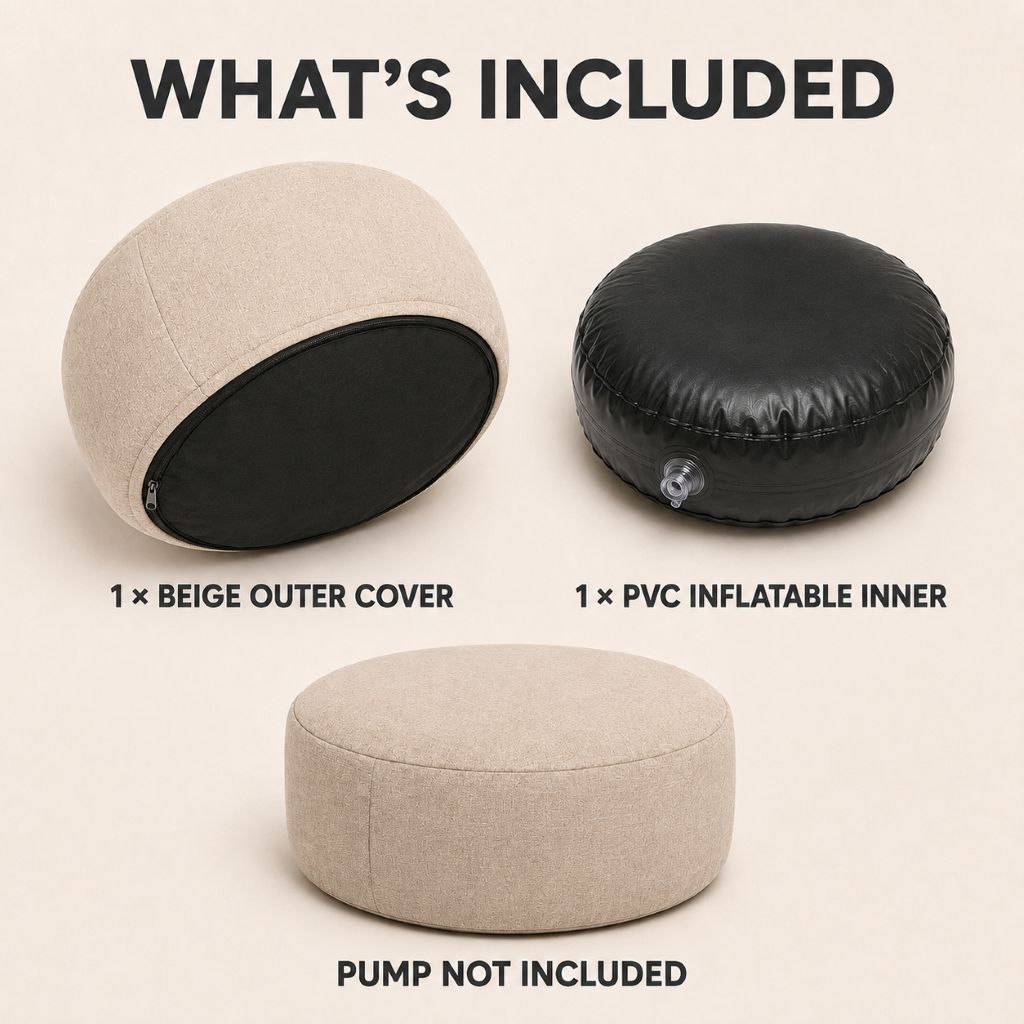 Inflatable Indoor & Outdoor Pouf & Chair | Night Zone