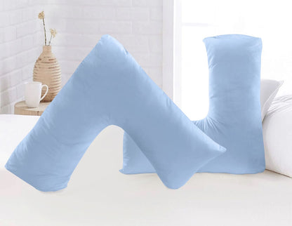 Microfibre V Pillow with Cover or V Pillow Cover Only – Ultra Soft Breathable & Wrinkle-Resistant Support Pillow | Night Zone