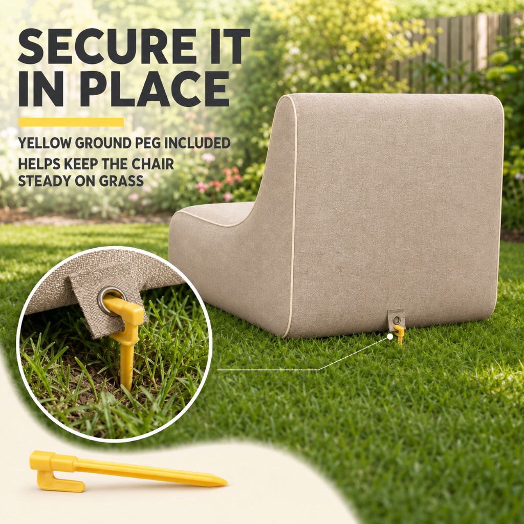 Inflatable Indoor & Outdoor Pouf & Chair | Night Zone