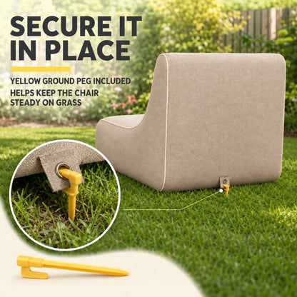 Inflatable Indoor & Outdoor Pouf & Chair | Night Zone