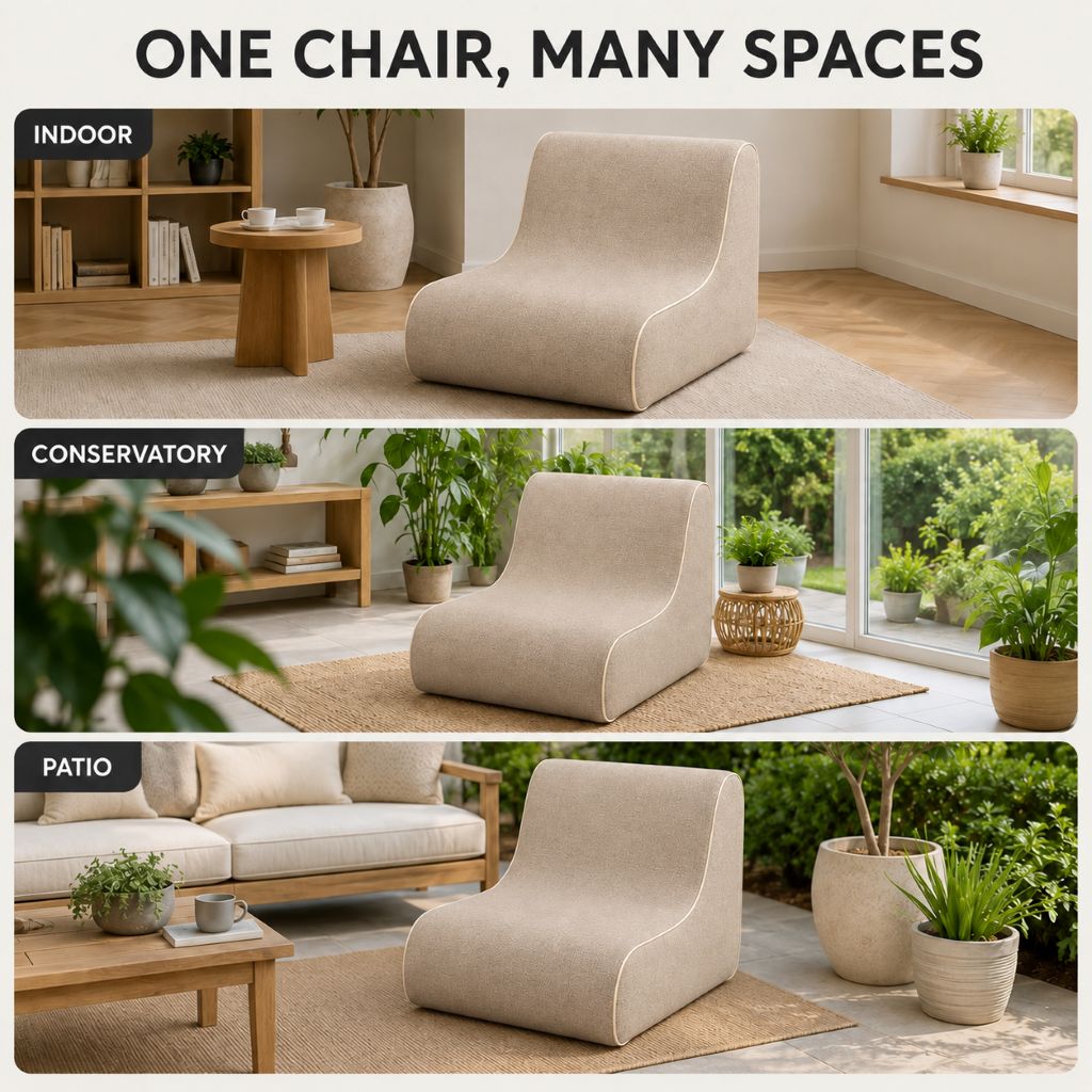 Inflatable Indoor & Outdoor Pouf & Chair | Night Zone