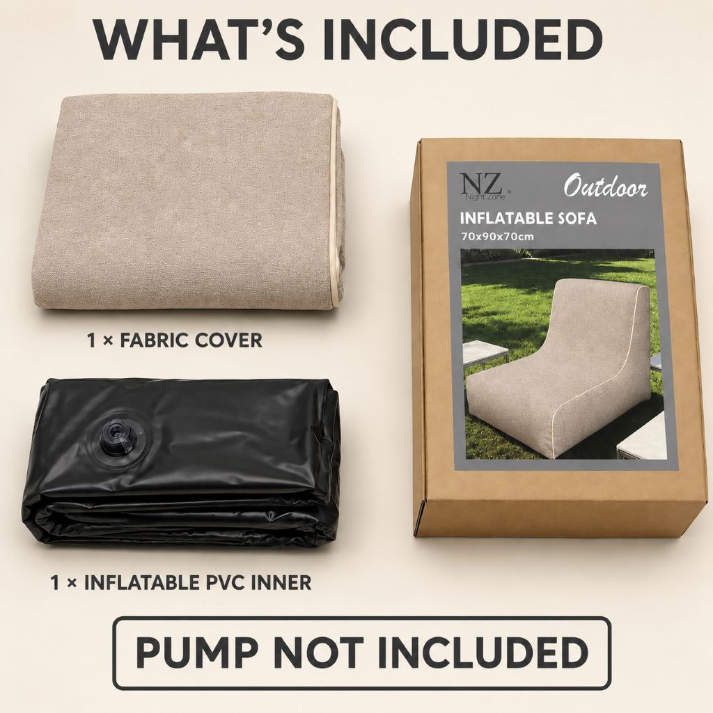 Inflatable Indoor & Outdoor Pouf & Chair | Night Zone
