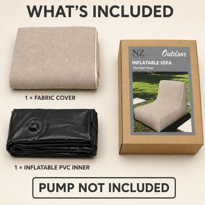 Inflatable Indoor & Outdoor Pouf & Chair | Night Zone