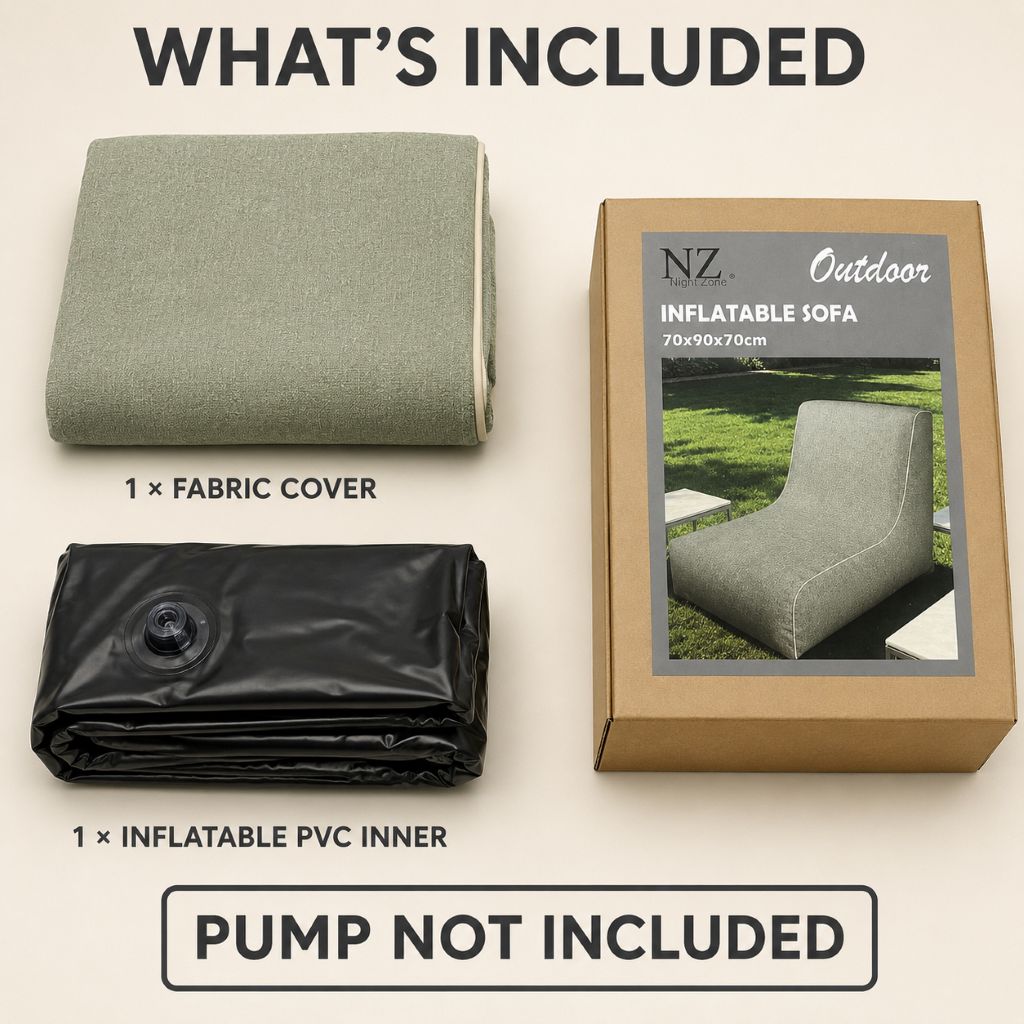 Inflatable Indoor & Outdoor Pouf & Chair | Night Zone