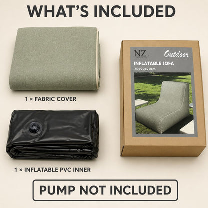 Inflatable Indoor & Outdoor Pouf & Chair | Night Zone
