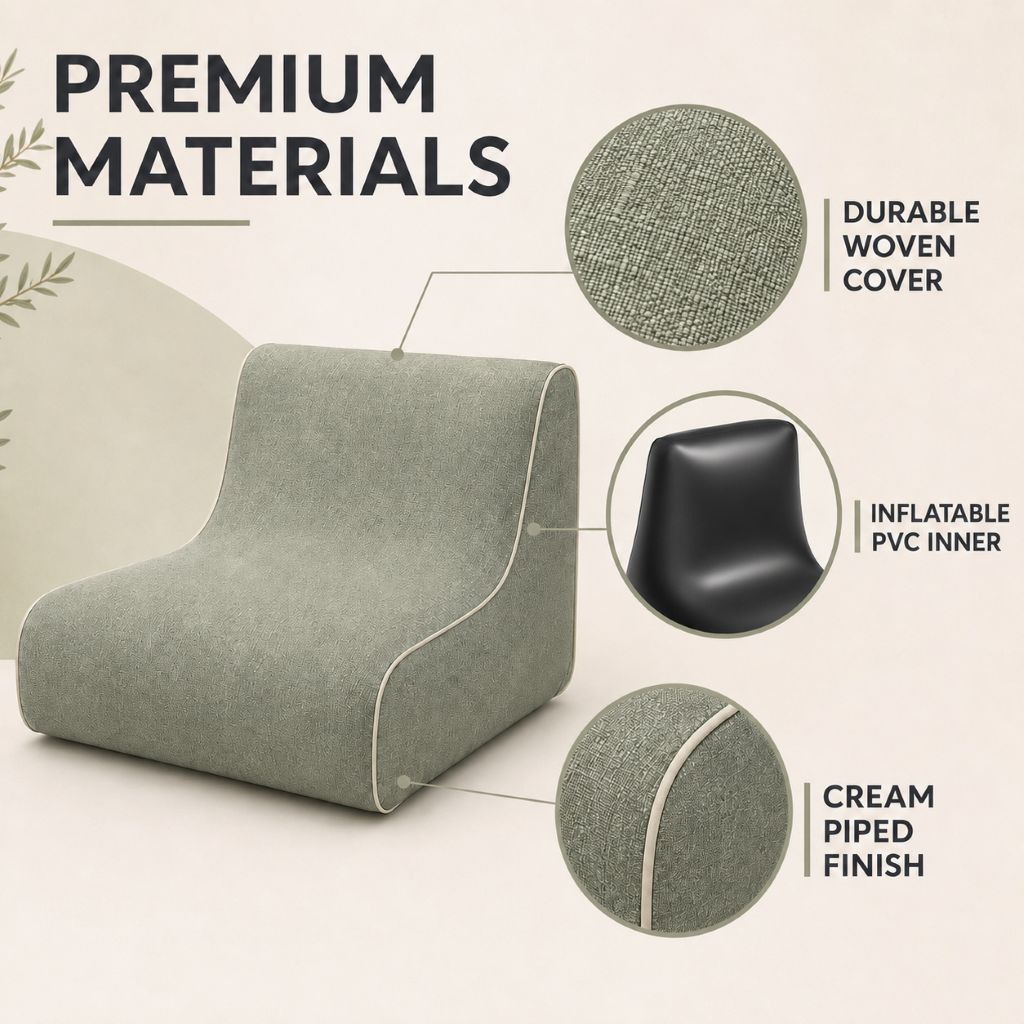Inflatable Indoor & Outdoor Pouf & Chair | Night Zone