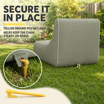 Inflatable Indoor & Outdoor Pouf & Chair | Night Zone