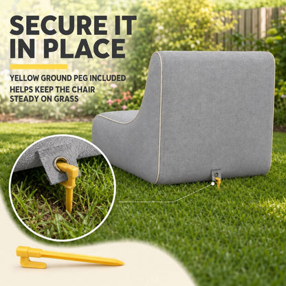 Inflatable Indoor & Outdoor Pouf & Chair | Night Zone