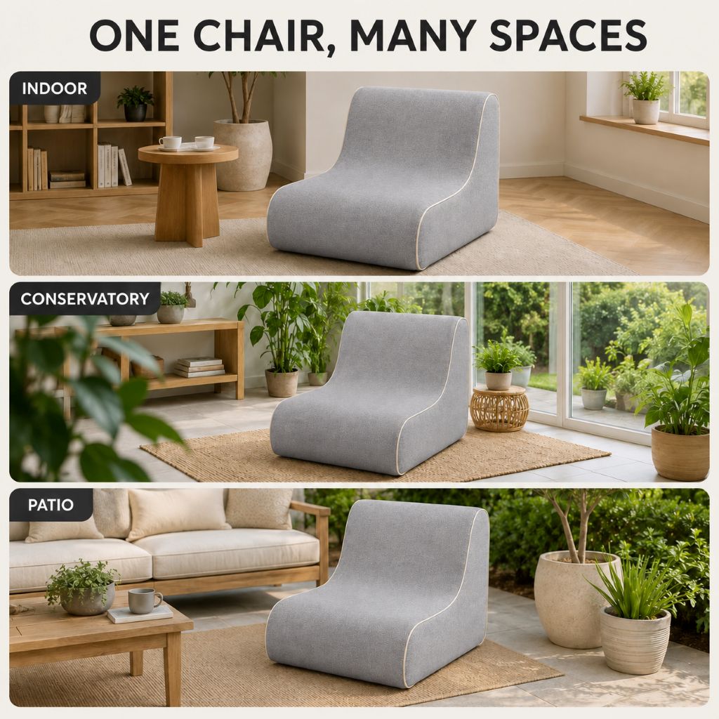 Inflatable Indoor & Outdoor Pouf & Chair | Night Zone
