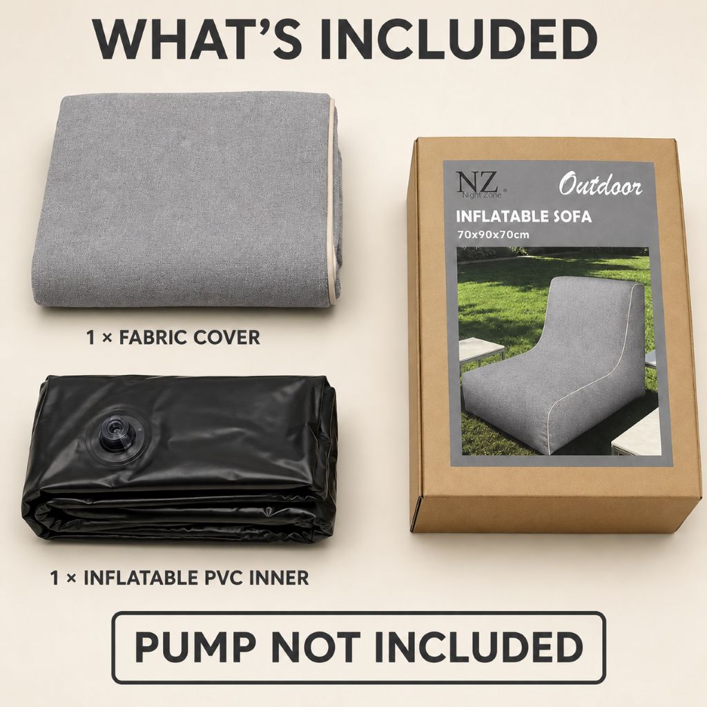 Inflatable Indoor & Outdoor Pouf & Chair | Night Zone