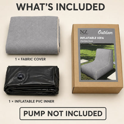 Inflatable Indoor & Outdoor Pouf & Chair | Night Zone