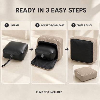 Inflatable Indoor & Outdoor Pouf & Chair | Night Zone