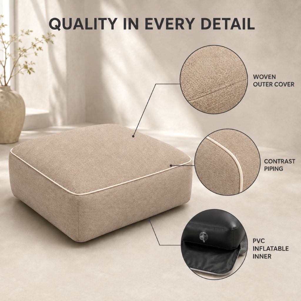 Inflatable Indoor & Outdoor Pouf & Chair | Night Zone