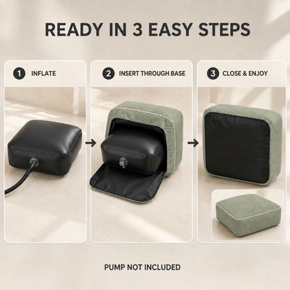 Inflatable Indoor & Outdoor Pouf & Chair | Night Zone
