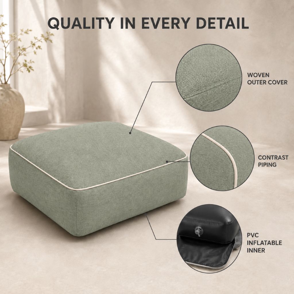 Inflatable Indoor & Outdoor Pouf & Chair | Night Zone
