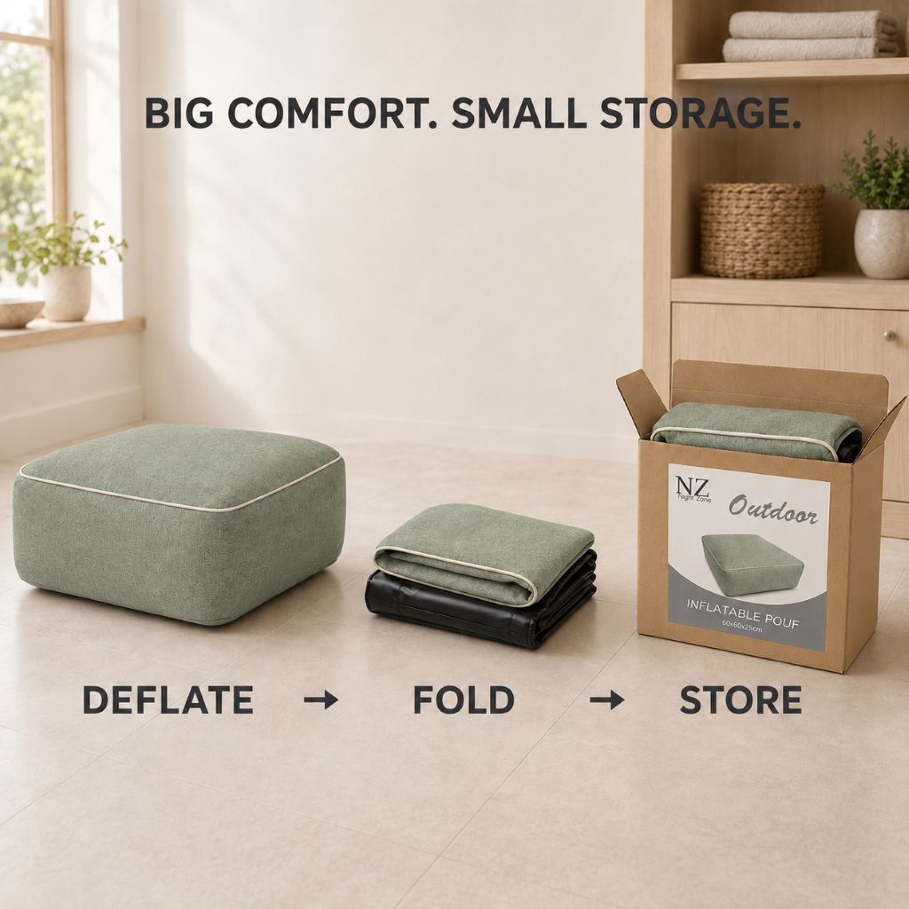 Inflatable Indoor & Outdoor Pouf & Chair | Night Zone