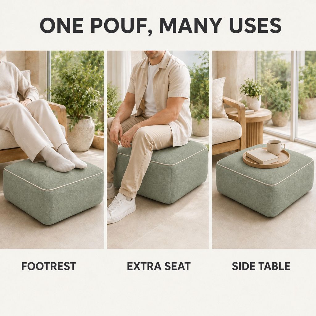 Inflatable Indoor & Outdoor Pouf & Chair | Night Zone