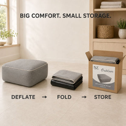 Inflatable Indoor & Outdoor Pouf & Chair | Night Zone