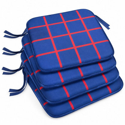 4 Pack Waterproof Check Seat Pads 38x38cm | Night Zone