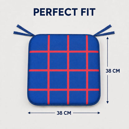 4 Pack Waterproof Check Seat Pads 38x38cm | Night Zone
