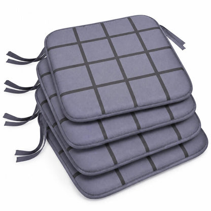 4 Pack Waterproof Check Seat Pads 38x38cm | Night Zone