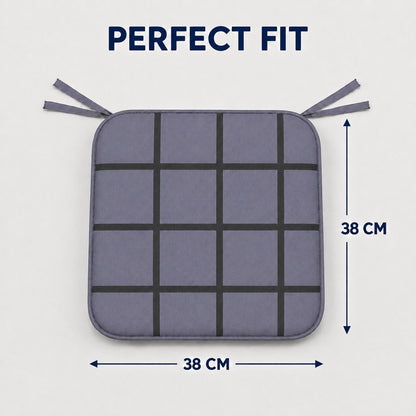 4 Pack Waterproof Check Seat Pads 38x38cm | Night Zone