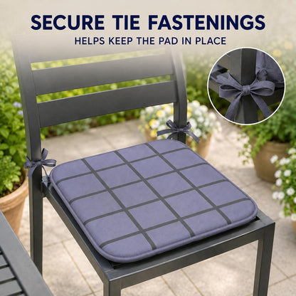4 Pack Waterproof Check Seat Pads 38x38cm | Night Zone