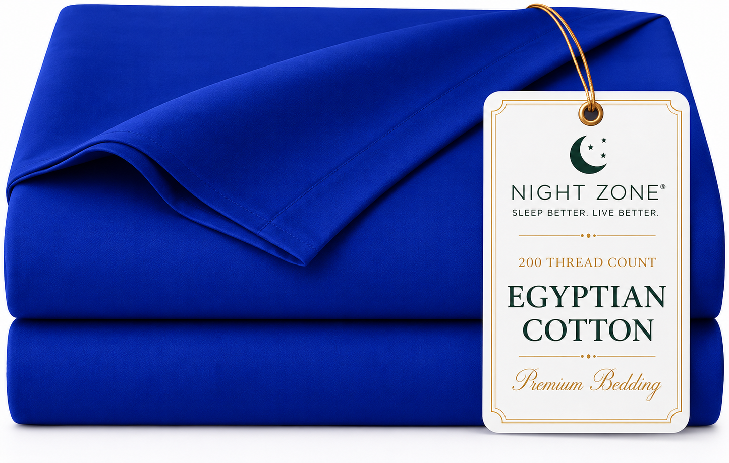 200 Thread Count Egyptian Cotton Flat Sheet – Hotel Quality Bed Linen | Night Zone