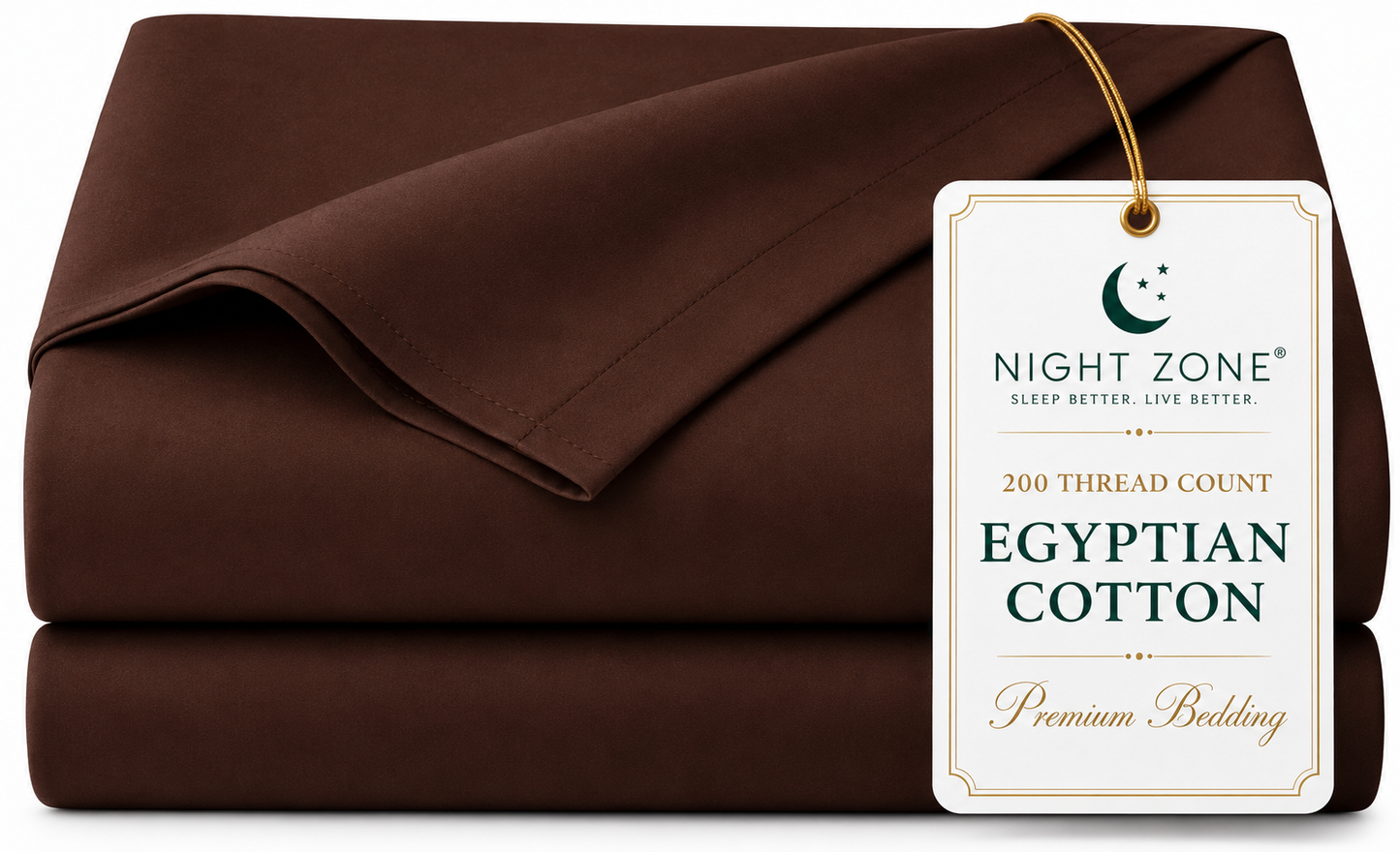 200 Thread Count Egyptian Cotton Flat Sheet – Hotel Quality Bed Linen | Night Zone