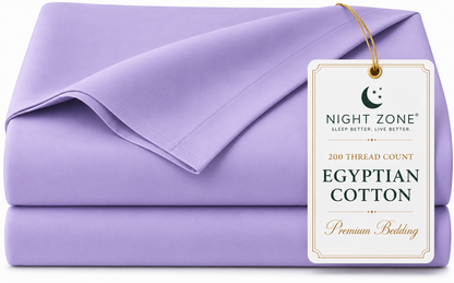 200 Thread Count Egyptian Cotton Flat Sheet – Hotel Quality Bed Linen | Night Zone