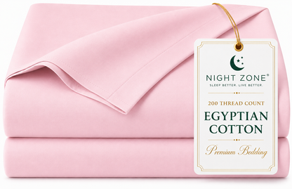 200 Thread Count Egyptian Cotton Flat Sheet – Hotel Quality Bed Linen | Night Zone
