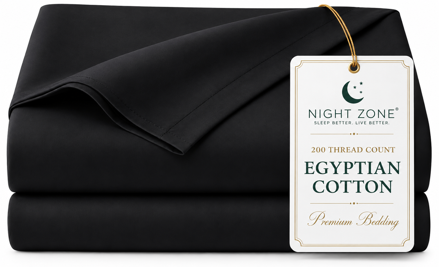 200 Thread Count Egyptian Cotton Flat Sheet – Hotel Quality Bed Linen | Night Zone