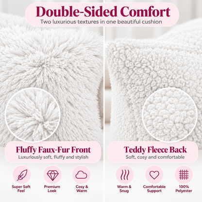 Teddy Hug cushion covers – White – 5