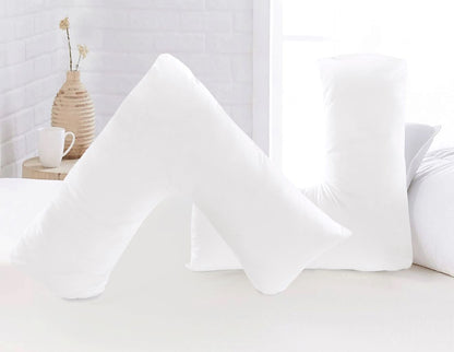 Microfibre V Pillow with Cover or V Pillow Cover Only – Ultra Soft Breathable & Wrinkle-Resistant Support Pillow | Night Zone